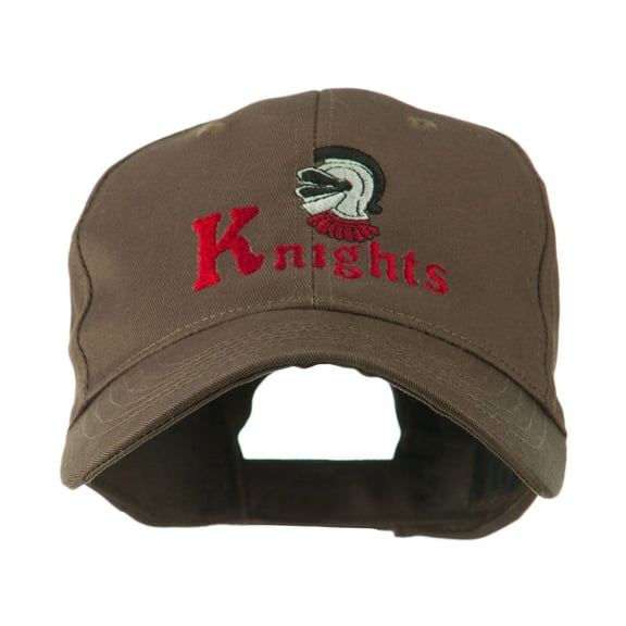 Knights Text and Mascot Embroidered Cap - Brown OSFM