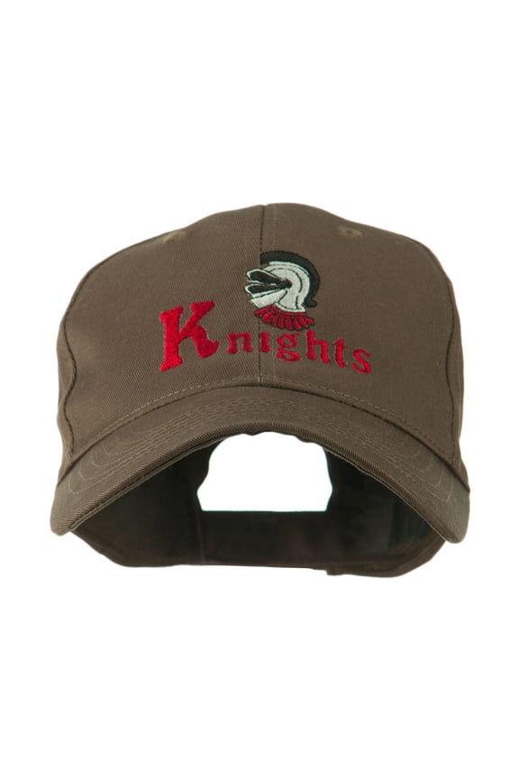 Knights Text and Mascot Embroidered Cap - Brown OSFM