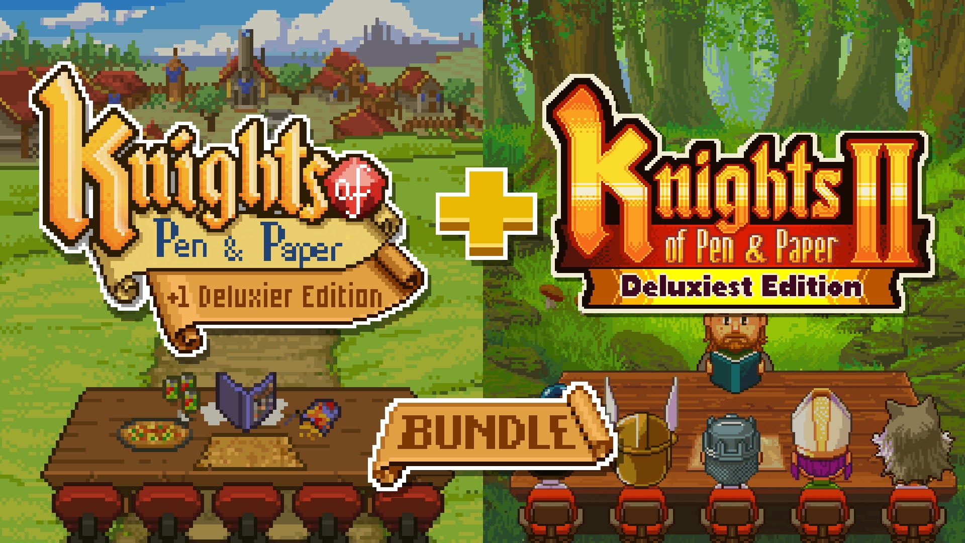 Knights of Pen and Paper Game Bundle, Plug In Digital, Nintendo Switch [Digital Download]
