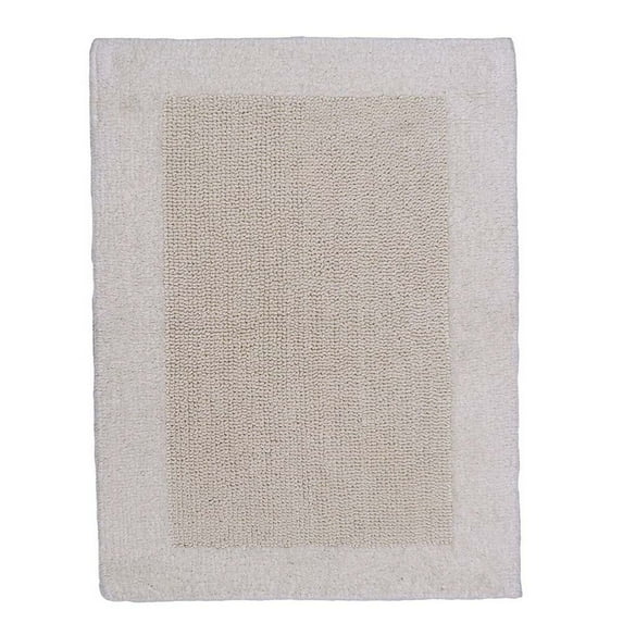 Knightsbridge Bella Napoli 220 GSF Reversible Bath Rug 20 x 30 - Ivory