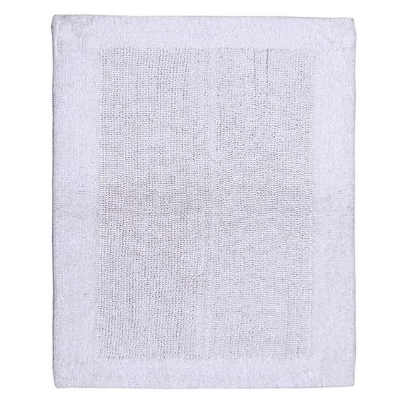 Knightsbridge Bella Napoli 220 GSF Reversible Bath Rug 20 x 30 - White