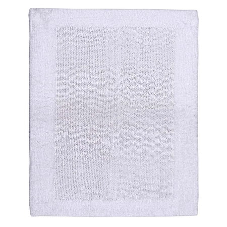 Knightsbridge Bella Napoli 220 GSF Reversible Bath Rug 21 x 34 - White