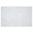 thumbnail image 1 of Knightsbridge Chain Bath Rug Cotton Non Skid Back - 24x40", White, 1 of 2