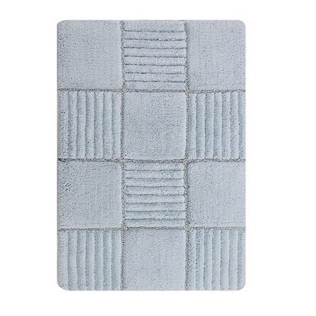 Knightsbridge Chakkar Board 220 GSF Non Skid Back Bath Rug 21 x 34 - Light Blue