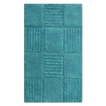 Knightsbridge Chakkar Board 220 GSF Non Skid Back Bath Rug 24 x 40 - Aqua
