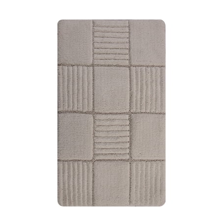 Knightsbridge Chakkar Board 220 GSF Non Skid Back Bath Rug 24 x 40 - Ivory