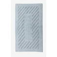 thumbnail image 1 of Knightsbridge Diagonal Racetrack 100% Cotton Reversible Bath Rug 24 X 40 Light Blue, 1 of 2