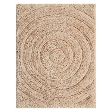 Knightsbridge Echo 220 GSF Non Skid Back Bath Rug 17" x 24" - Natural