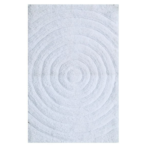 Knightsbridge Echo 220 GSF Non Skid Back Bath Rug 24 x 40 - White
