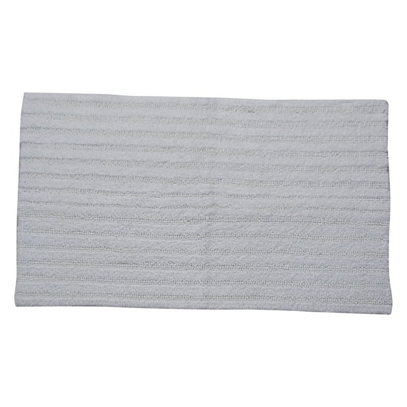 Knightsbridge Linear 220 GSF Reversible Bath Rug 17 x 24 - White