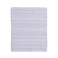 thumbnail image 1 of Knightsbridge Luscious Textured Striped All Season Soft Plush Cotton Reversible & Soft Bath Rug 24" X 40" Ivory, 1 of 2
