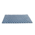 thumbnail image 1 of Knightsbridge Luxurious Block Pattern High Quality Year Round Cotton With Non-Skid Back Bath Rug 24" X 40" Light Blue, 1 of 2