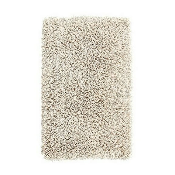 Knightsbridge Melbourne 220 GSF Non Skid Back Bath Rug 17 x 24 - Ivory