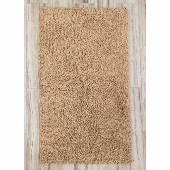 Knightsbridge Melbourne 220 GSF Non Skid Back Bath Rug 20 x 30 - Natural
