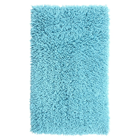 Knightsbridge Melbourne 220 GSF Non Skid Back Bath Rug 24 x 40 - Aqua