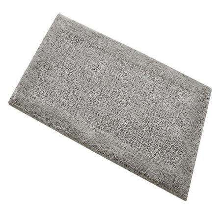 Knightsbridge Naples 220 GSF Non Skid Back Bath Rug 21 x 34 - Silver