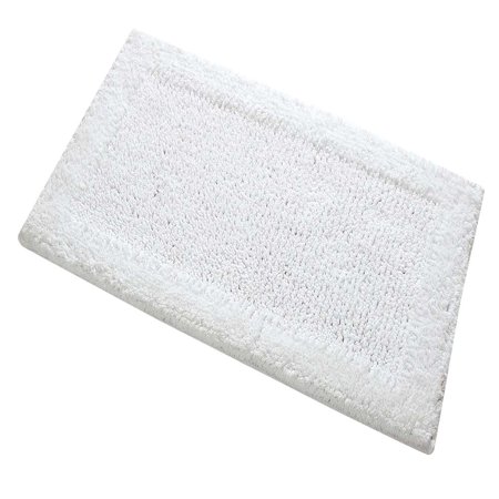 Knightsbridge Naples 220 GSF Non Skid Back Bath Rug 21 x 34 - White