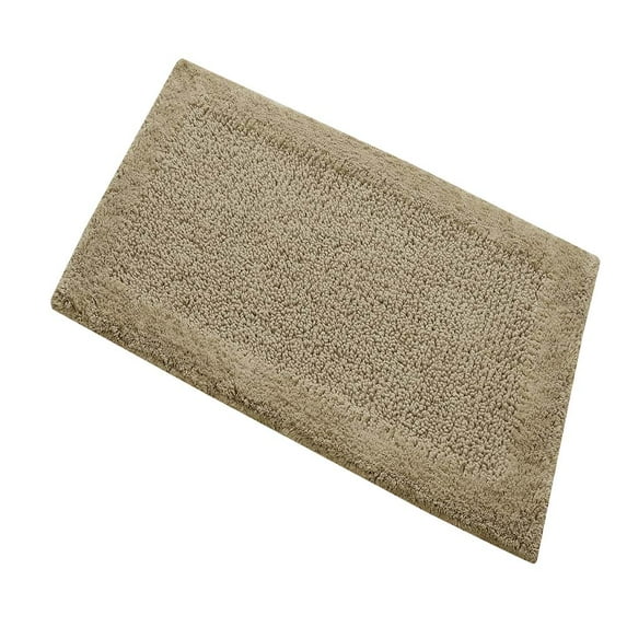 Knightsbridge Naples 220 GSF Non Skid Back Bath Rug 24 x 40 - Stone