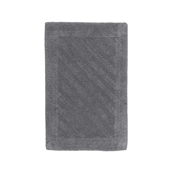 Knightsbridge Shooting Star 220 GSF Reversible Bath Rug 20 x 30 - Silver