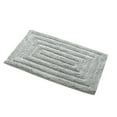 thumbnail image 1 of Knightsbridge Stylish And Comfortable All Season Traditional Racetrack Design Cotton Bath Rug 20" X 30" Silver, 1 of 3