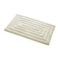 thumbnail image 1 of Knightsbridge Stylish And Comfortable All Season Traditional Racetrack Design Cotton Bath Rug 24" X 40" Ivory, 1 of 2