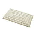 thumbnail image 1 of Knightsbridge Stylish And Comfortable All Season Traditional Racetrack Design Cotton Bath Rug 17" X 24" Ivory, 1 of 2