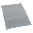 thumbnail image 1 of Knightsbridge Stylish And Comfortable All Season Traditional Wide Cut Design Cotton Bath Rug 17" X 24" Silver, 1 of 2
