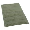 thumbnail image 1 of Knightsbridge Stylish And Comfortable All Season Traditional Wide Cut Design Cotton Bath Rug 21" X 34" Sage, 1 of 2