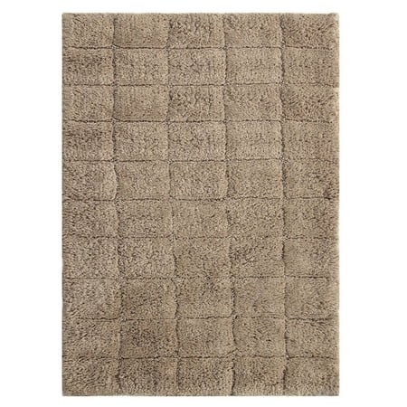 Knightsbridge Summer Tile 220 GSF Non Skid Back Bath Rug 17 x 24 - Stone