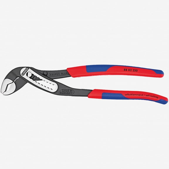 Knipex 8802300 Alligator 12" Water Pump Pliers Adjustable Self-Locking Pipe Wrench Style Pliers (Chrome Vanadium Steel, 70mm Capacity)