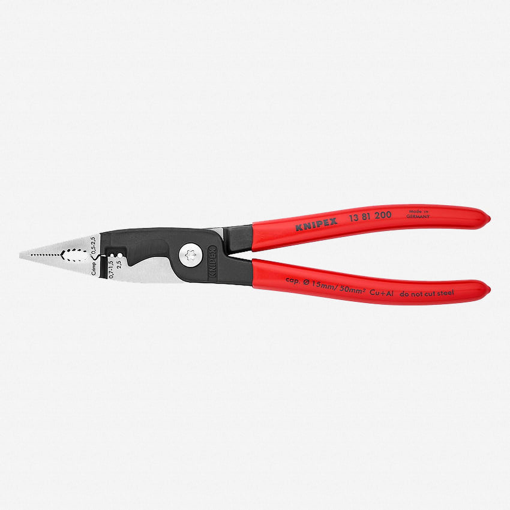 Knipex 13-81-200 Pliers for Electrical Installation - Vinyl