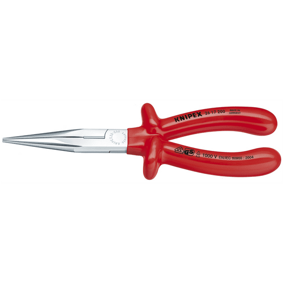 KNIPEX LONG NOSE PLIERS W/CTR.-1,000V INSLTD