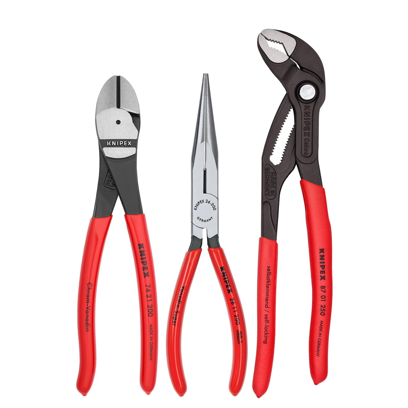 Knipex - 3 Pc Universal Pliers Set w/Cobra® Pliers (00 20 08 US2) CA3