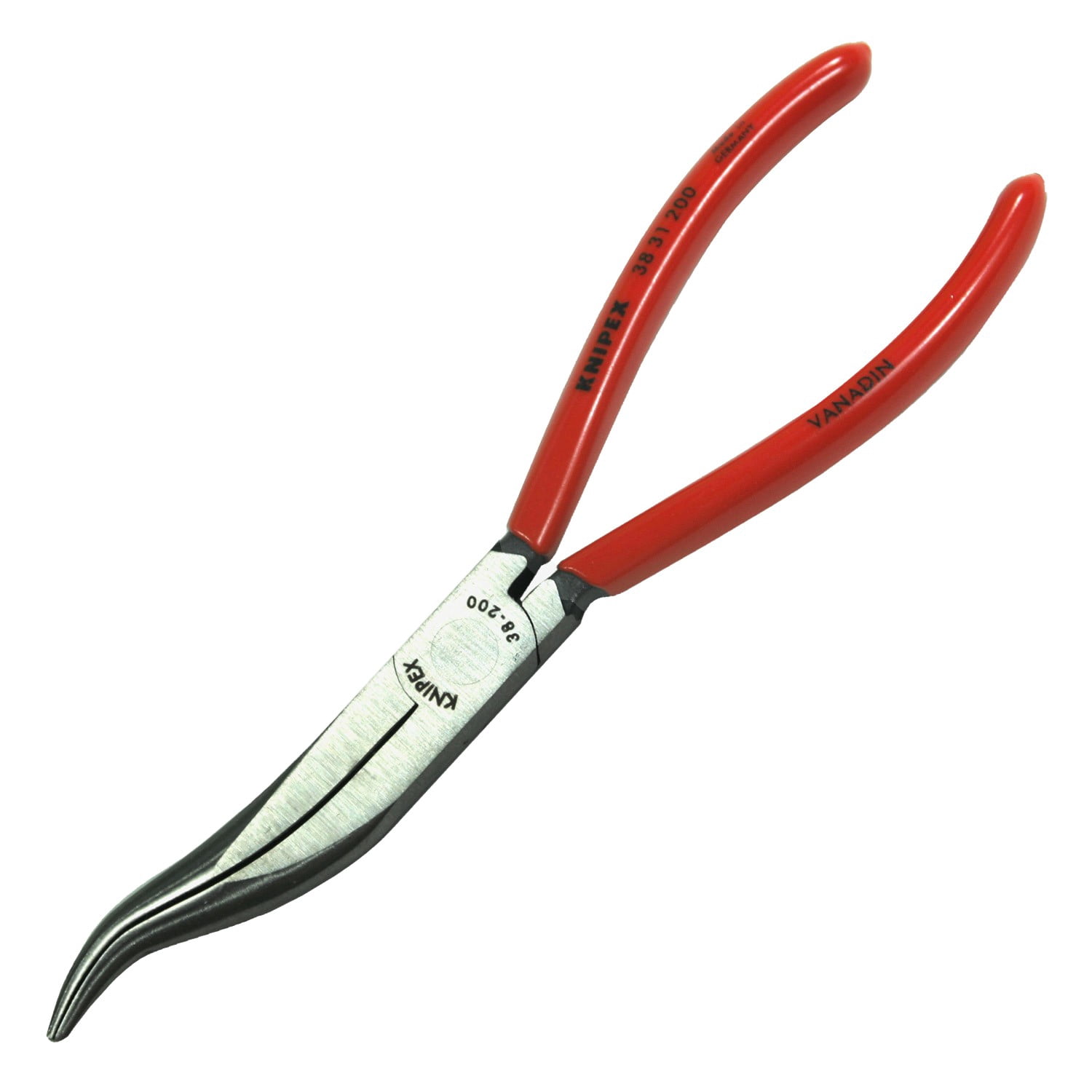 Knipex 3831200 8-Inch Long S-Shaped Angled Nose Mechanics Pliers