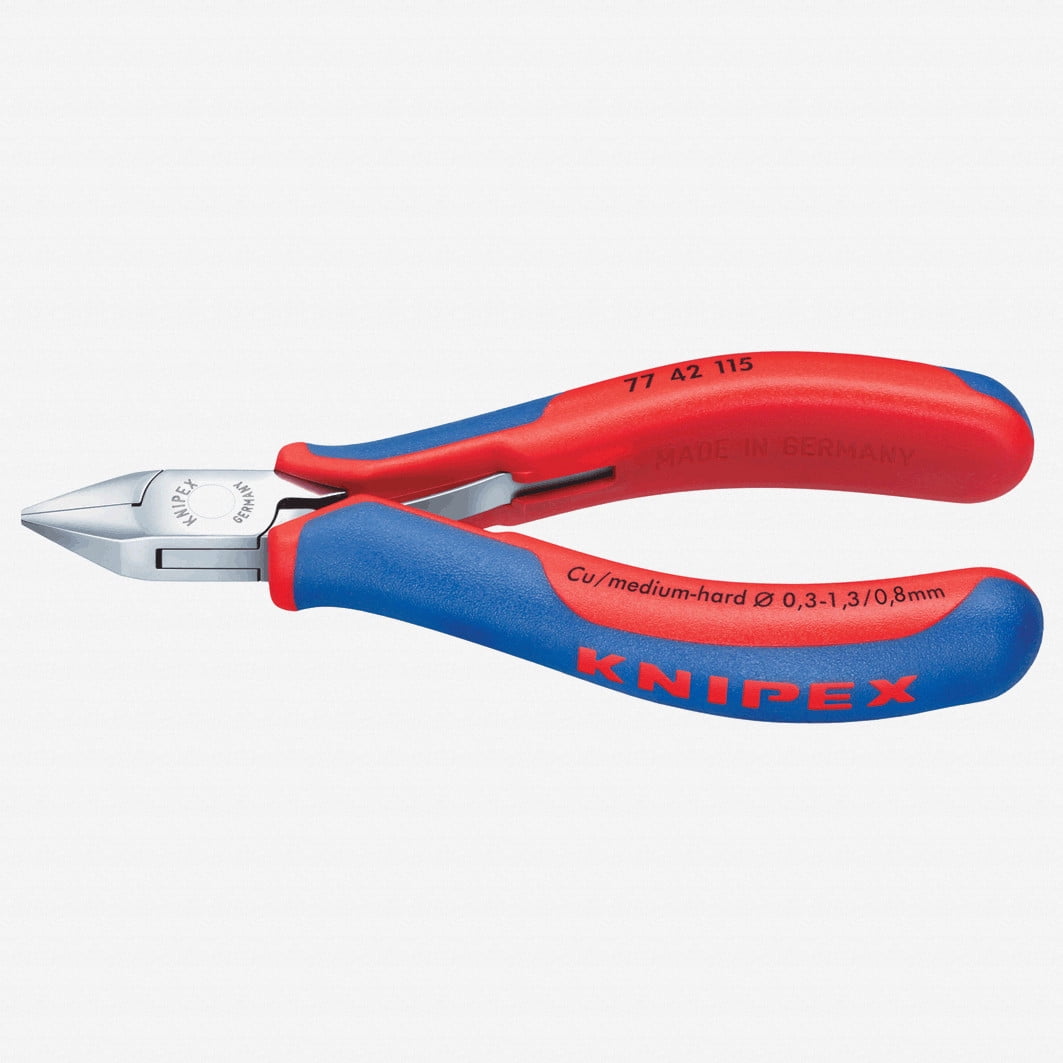 4 1/2 in 77 Diagonal Cutting Plier Flush Cut Pointed Nose Uninsulated