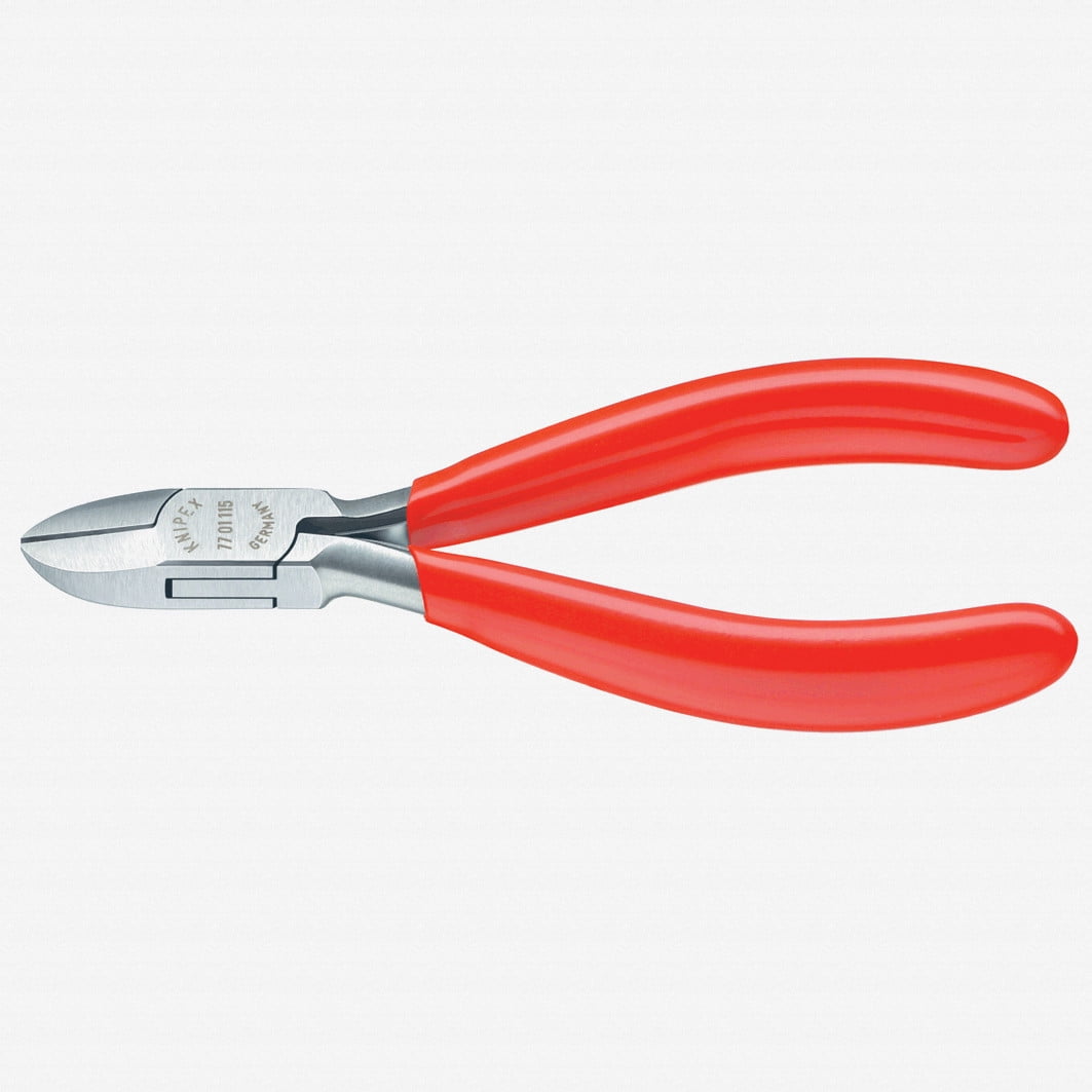 4 1/2 in 77 Diagonal Cutting Plier Standard Cut Oval Nose Uninsulated