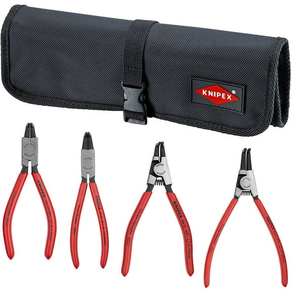 Knipex 4 Piece Circlip Pliers Set in Pouch - 90 Degree