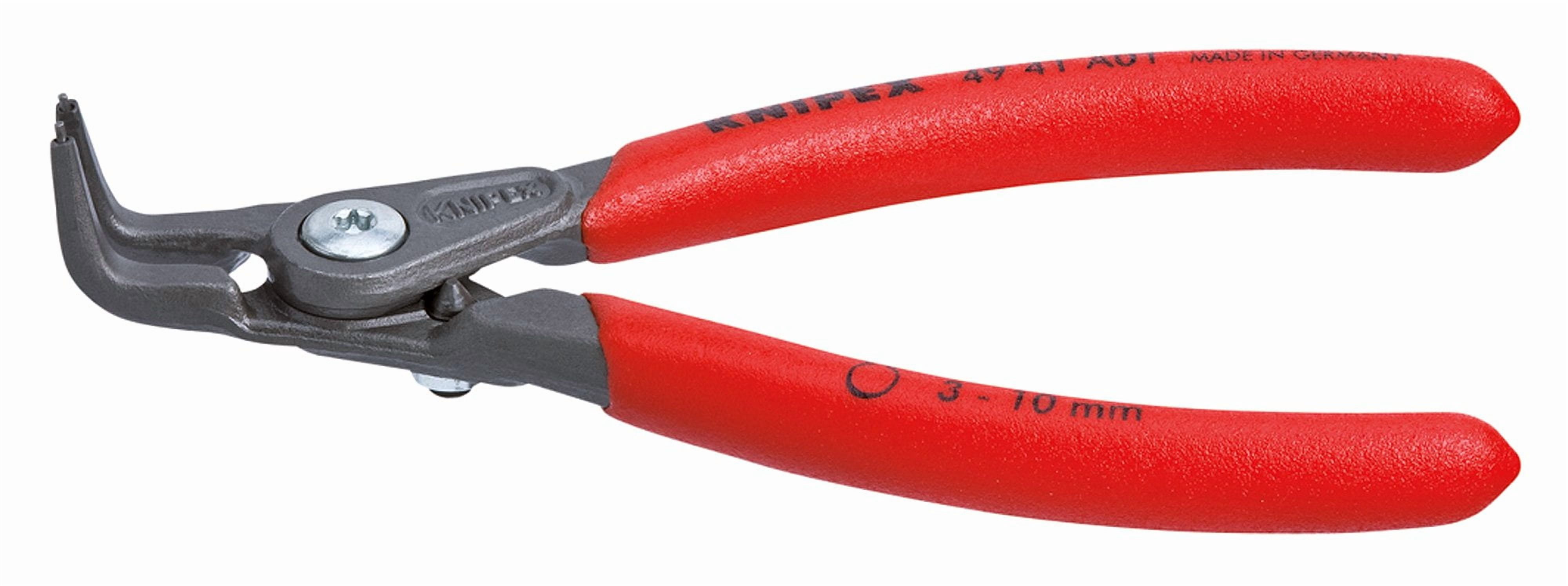 Knipex 49 41 A01 Circlip Pliers for external circlips 3-10mm 90° angled in grey