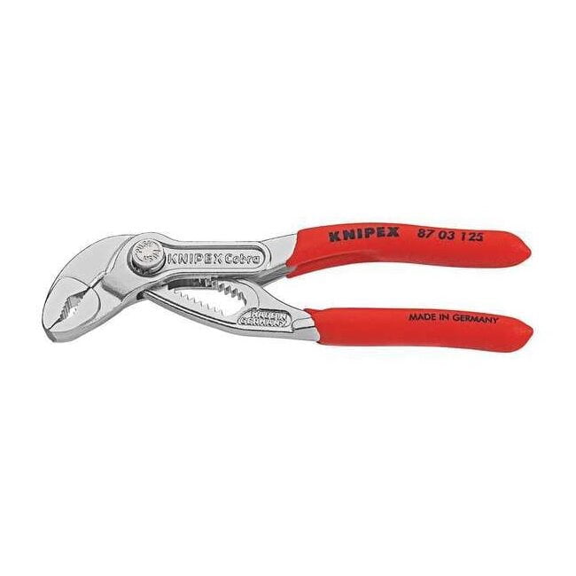 Knipex 5" Cobra Pliers - Chrome w/ Plastic Grip