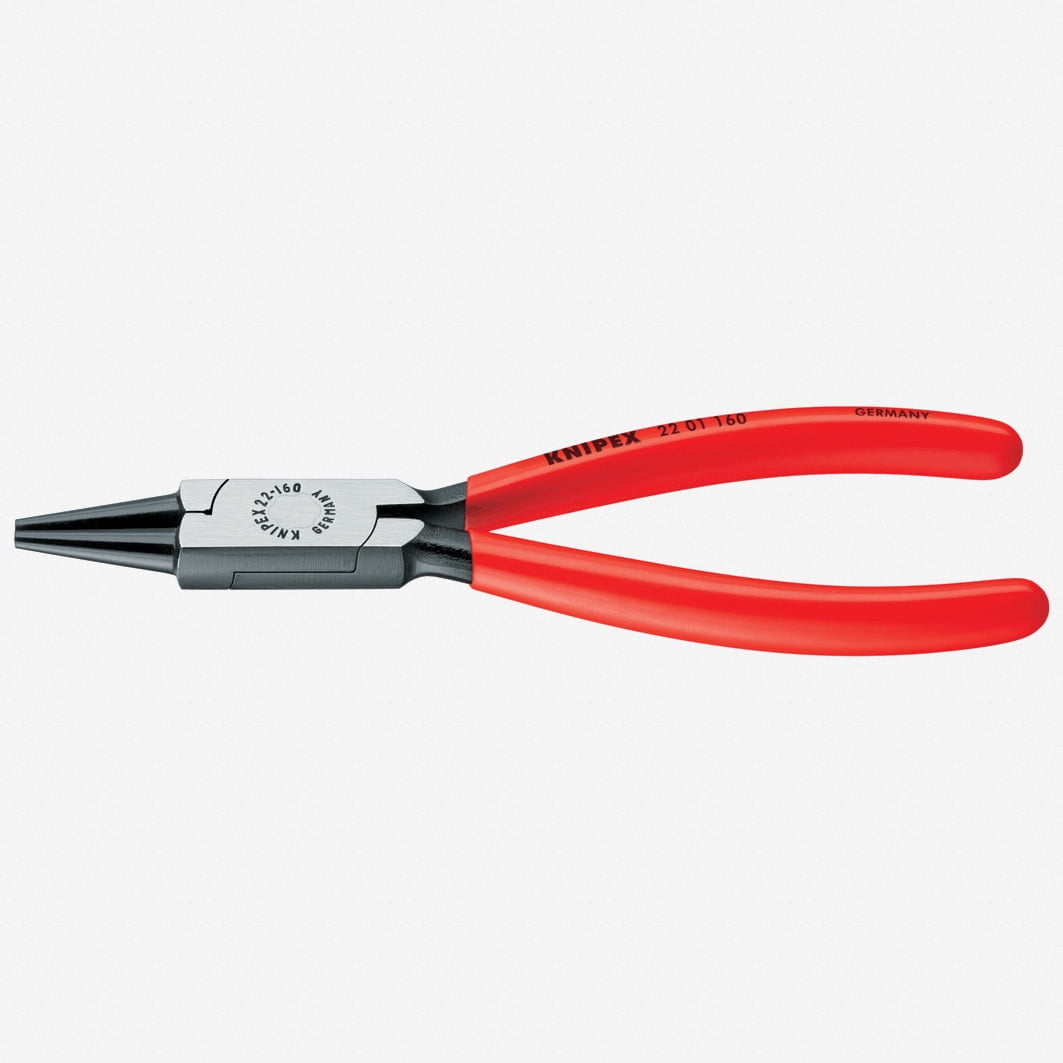 Knipex 6.3" Round Nose Pliers - Plastic Grip