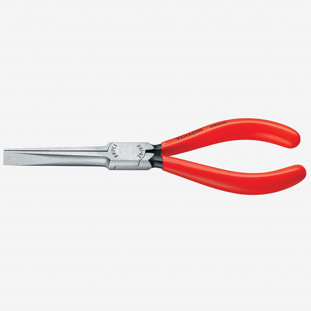 Knipex 6.3" Telephone Pliers (flat jaws) - Plastic Grip