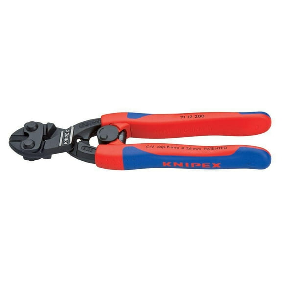 KNIPEX Tools 71 12 200, Comfort Grip High Leverage Cobolt Cutters with Opening Lock and Spring : KNIPEX