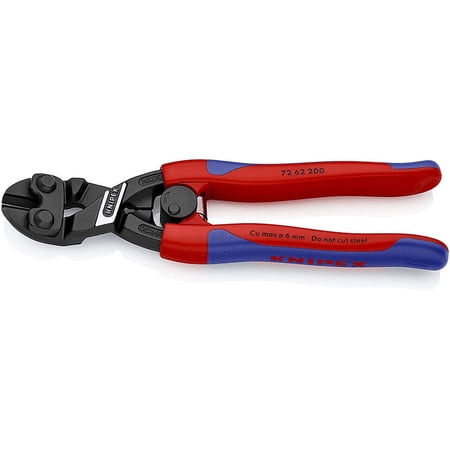 Knipex 72 62 200 SBA High Leverage Flush Cutter, 200 mm