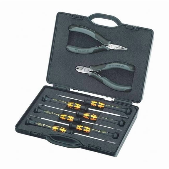 Knipex Precision Plier Set  Chrome Vanadium Steel 00 20 18 ESD