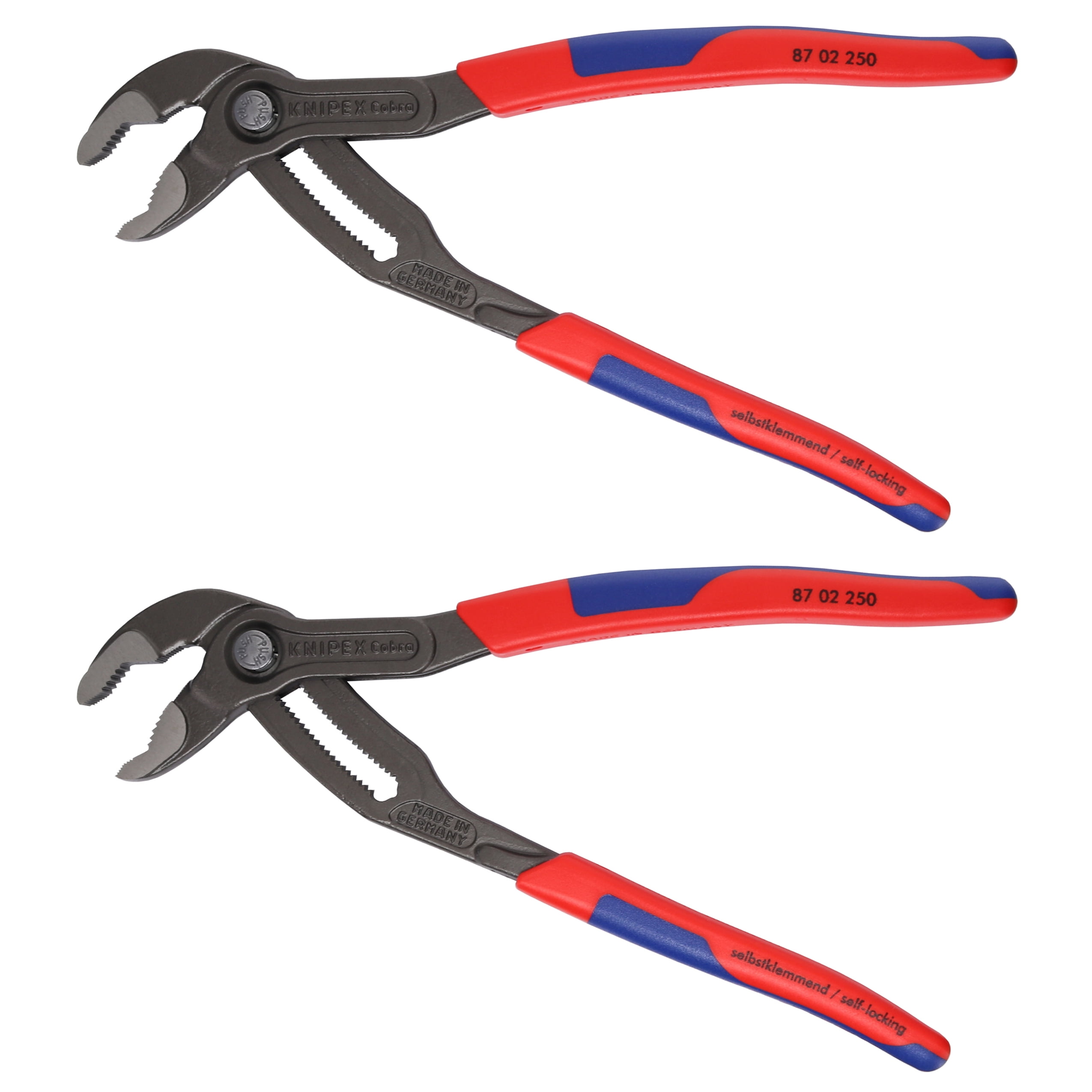 Knipex 87 02 250 10in CobraWater Pump Pliers (2-Pack) 