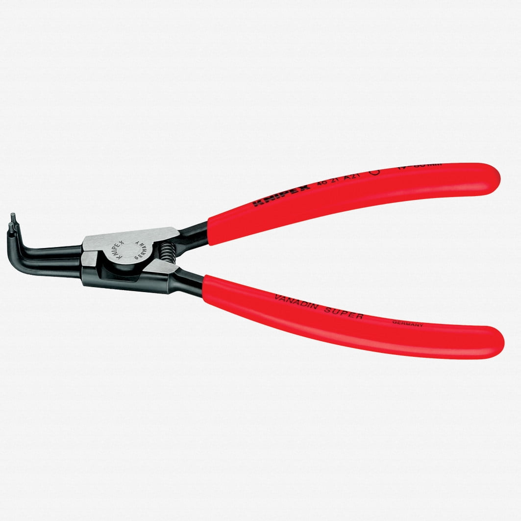 Knipex 90 Degree Angled Tip External Circlip Pliers 3-10 mm dia - Plastic Grip