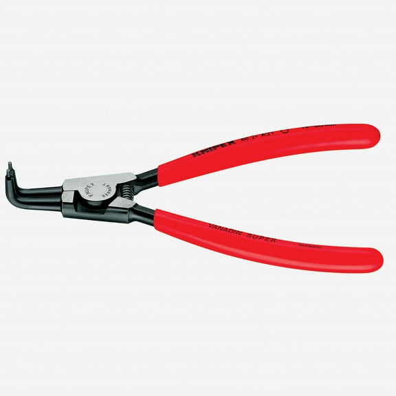 Knipex 90 Degree Angled Tip External Circlip Pliers 3-10 mm dia - Plastic Grip