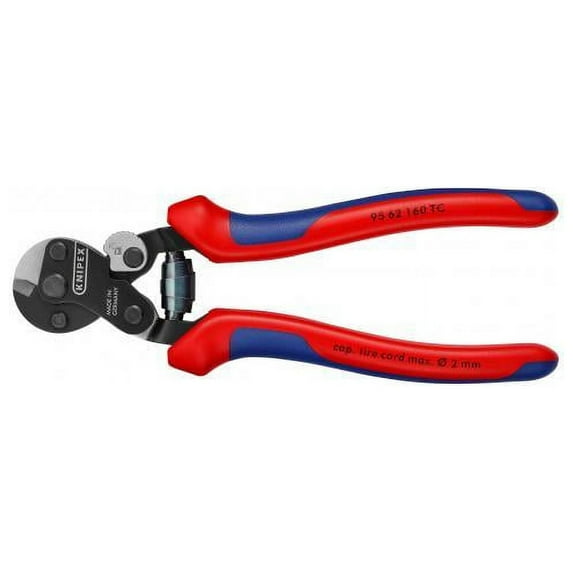Knipex 95 62 160 6 1/4" Wire Rope Shears-Tire Cord Cutter