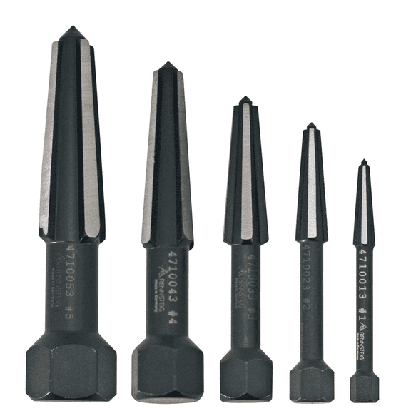 Knipex 9R4719003 5-Piece Rennsteig Double Edge Screw Extractor Set