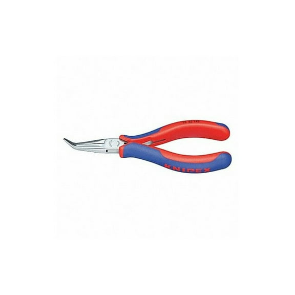 Knipex Bent Long Nose Plier,5-3/4" L,Smooth 35 82 145